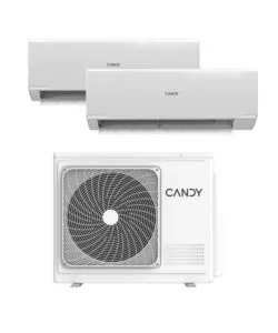 CLIMATIZZATORE CALDO FREDDO CANDY POMPA DI CALORE "PURA" DUALSPLIT 9000+12000 BTU CON WIFI