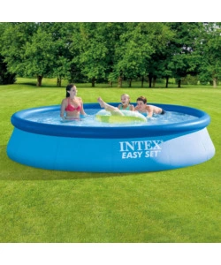 PISCINA GONFIABILE AUTOPORTANTE ROTONDA INTEX "EASY SET" 396X396X84 CM - COD. 28143NP