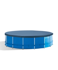 PISCINA FUORI TERRA CON STRUTTURA ROTONDA INTEX "METAL FRAME" BLU 457X457X122 CM - COD. 28242NP