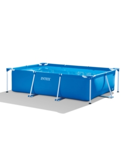 PISCINA FUORI TERRA CON STRUTTURA RETTANGOLARE INTEX "RECTANGULAR FRAME" BLU 260X160X65 CM - COD. 28271NP