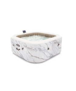 PISCINA IDROMASSAGGIO GONFIABILE INTEX "CALACATTA" BIANCO EFFETTO MARMO 175X175X71 CM - COD. 28464