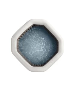 PISCINA IDROMASSAGGIO GONFIABILE INTEX "PURE SPA JET BUBBLE DELUXE" NERO 6 PERSONE 211X211X71 CM - COD. 28462