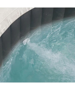 PISCINA IDROMASSAGGIO GONFIABILE INTEX "PURE SPA JET BUBBLE DELUXE" NERO 6 PERSONE 211X211X71 CM - COD. 28462