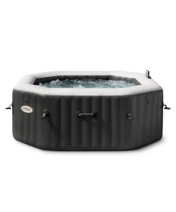PISCINA IDROMASSAGGIO GONFIABILE INTEX "PURE SPA JET BUBBLE DELUXE" NERO 4 PERSONE 180X180X71 CM - COD. 28458