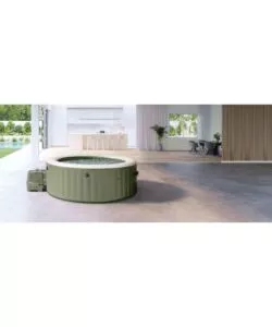 PISCINA IDROMASSAGGIO GONFIABILE INTEX "PURESPA BUBBLE MASSAGE" MARRONE 8 PERSONE 236X236X71 CM - COD. 28412NP