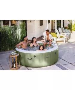 PISCINA IDROMASSAGGIO GONFIABILE INTEX "PURESPA BUBBLE MASSAGE" VERDE 8 PERSONE 236X236X71 CM - COD. 28412NP