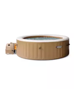 PISCINA IDROMASSAGGIO GONFIABILE INTEX "PURESPA BUBBLE MASSAGE" MARRONE 8 PERSONE 236X236X71 CM - COD. 28412NP