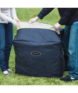 PISCINA IDROMASSAGGIO GONFIABILE INTEX "PURESPA BUBBLE MASSAGE" MARRONE 8 PERSONE 236X236X71 CM - COD. 28412NP