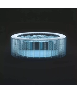 PISCINA IDROMASSAGGIO GONFIABILE INTEX "PURESPA BUBBLE MASSAGE" MARRONE 8 PERSONE 236X236X71 CM - COD. 28412NP