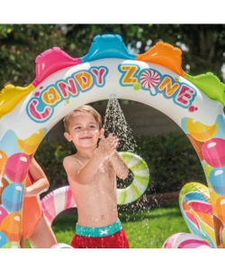 PISCINA GONFIABILE PER BAMBINI INTEX "PLAY CENTER CARAMELLE" 295X191X130 CM - COD. 57149NP