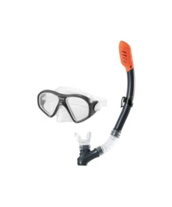 SET MASCHERA E BOCCAGLIO INTEX "REEF RIDER" MULTICOLORE IN PLASTICA - COD. 55648