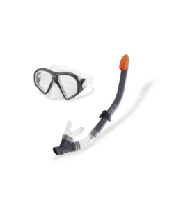SET MASCHERA E BOCCAGLIO INTEX "REEF RIDER" MULTICOLORE IN PLASTICA - COD. 55648