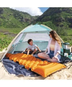 MATERASSO SINGOLO GONFIABILE INTEX "CAMPING" ARANCIONE 71X191X11 CM - COD. 64098NP