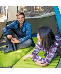 MATERASSO SINGOLO GONFIABILE INTEX "CAMPING" VERDE 76X191X17 CM - COD. 64097NP