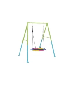 ALTALENA INTEX COLORATA CON DONDOLO A NIDO OTTAGONALE 201X235X200 CM - COD. 44111