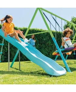 ALTALENA COLORATA INTEX CON SET DI GIOCO A 5 FUNZIONI 442X235X200 CM - COD. 44151