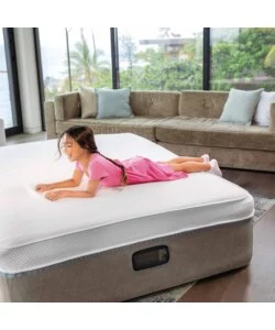 MATERASSO MATRIMONIALE GONFIABILE INTEX "TRUAIRE FOAM" MARRONE 152X203X51 CM - COD. 64084