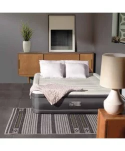 MATERASSO PIAZZA E MEZZA GONFIABILE INTEX "TRUAIRE" MARRONE 137X191X33 CM - COD. 64028