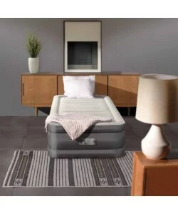 MATERASSO SINGOLO GONFIABILE INTEX "TRUAIRE COMFORT PLUSH" MARRONE 99X191X46 CM - COD. 64032