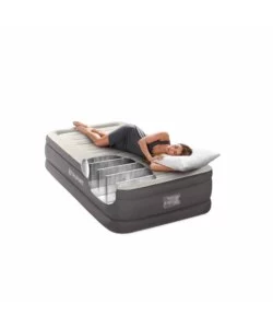 MATERASSO SINGOLO GONFIABILE INTEX "TRUAIRE COMFORT PLUSH" MARRONE 99X191X46 CM - COD. 64032