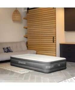 MATERASSO SINGOLO GONFIABILE INTEX "TRUAIRE" MARRONE 99X191X33 CM - COD. 64026