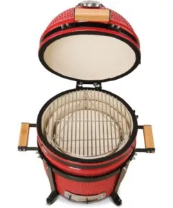BARBECUE A CARBONE KAMADO BONO "MINIMO 15" IN CERAMICA ROSSO 46X46X65 CM