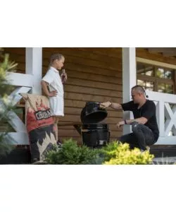 BARBECUE A CARBONE KAMADO BONO "MINIMO 15" IN CERAMICA NERO 46X46X65 CM