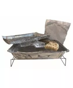 BARBECUE MONOUSO ISTANTANEO SANDRIGARDEN CON ACCENDIFUOCO 25X30 CM