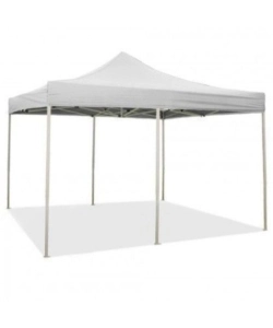 GAZEBO RICHIUDIBILE PIEGHEVOLE RIVIERA IN TESSUTO IMPERMEABILE E ANTI UV BIANCO 3X6 M