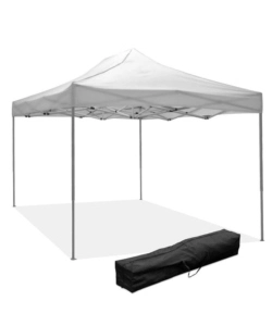 GAZEBO RICHIUDIBILE PIEGHEVOLE RIVIERA IN TESSUTO IMPERMEABILE E ANTI UV BIANCO 3X4,5 M