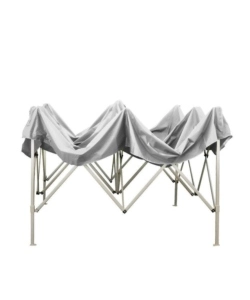 GAZEBO RICHIUDIBILE PIEGHEVOLE RIVIERA IN TESSUTO IMPERMEABILE E ANTI UV BIANCO 3X4,5 M