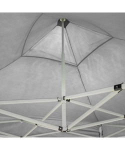 GAZEBO RICHIUDIBILE PIEGHEVOLE RIVIERA IN TESSUTO IMPERMEABILE E ANTI UV BIANCO 3X3 M