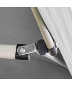 GAZEBO RICHIUDIBILE PIEGHEVOLE RIVIERA IN TESSUTO IMPERMEABILE E ANTI UV BIANCO 3X3 M