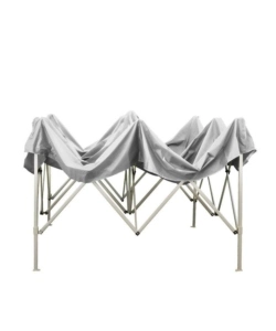 GAZEBO RICHIUDIBILE PIEGHEVOLE RIVIERA IN TESSUTO IMPERMEABILE E ANTI UV BIANCO 3X3 M