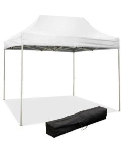 GAZEBO RICHIUDIBILE PIEGHEVOLE RIVIERA IN TESSUTO IMPERMEABILE E ANTI UV BIANCO 3X2 M