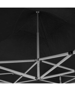 GAZEBO RICHIUDIBILE PIEGHEVOLE RIVIERA IN TESSUTO IMPERMEABILE E ANTI UV NERO 3X3 M