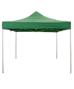 GAZEBO RICHIUDIBILE PIEGHEVOLE RIVIERA IN TESSUTO IMPERMEABILE E ANTI UV VERDE 3X3 M