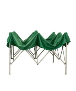GAZEBO RICHIUDIBILE PIEGHEVOLE RIVIERA IN TESSUTO IMPERMEABILE E ANTI UV VERDE 3X3 M