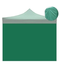TELO LATERALE PER GAZEBO RIVIERA IN TESSUTO IMPERMEABILE E ANTI UV VERDE 3X3 M