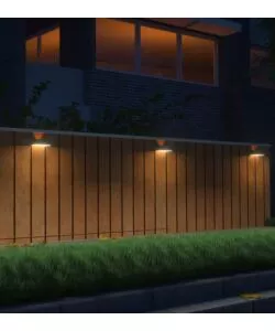 LAMPADA LED A MURO DA ESTERNO VTAC NERO 8000K
