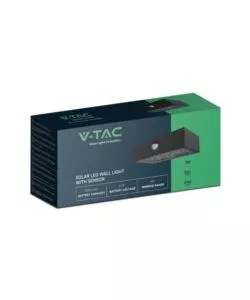 LAMPADA LED A MURO DA ESTERNO VTAC NERO 8000K