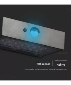 LAMPADA LED A MURO DA ESTERNO VTAC NERO 8000K