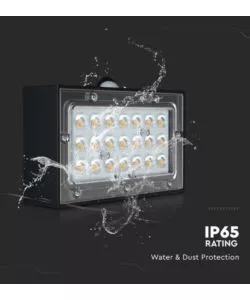 LAMPADA LED A MURO DA ESTERNO VTAC NERO 8000K