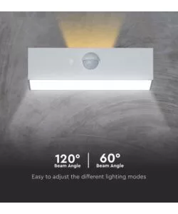 LAMPADA LED A MURO DA ESTERNO VTAC BIANCO 8000K