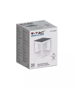 LAMPADA LED SOLARE DA TERRA DA ESTERNO VTAC BIANCO 3000K