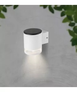 APPLIQUE LED DA ESTERNO VTAC BIANCO CILINDRICO 3000K