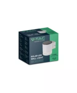 APPLIQUE LED DA ESTERNO VTAC BIANCO CILINDRICO 3000K