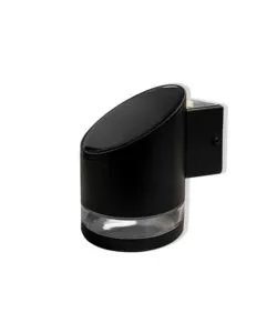 APPLIQUE LED DA ESTERNO VTAC NERO CILIDRICA OBLIQUA 3000K