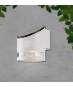 APPLIQUE LED DA ESTERNO VTAC BIANCO CILIDRICA OBLIQUA 3000K