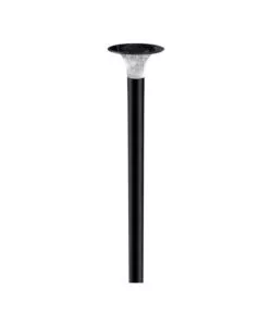 PALO LED SOLARE DA TERRA VTAC NERO 6000K+4000K
